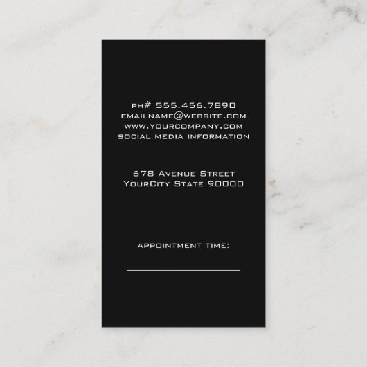 Schere und Button Terminkarte (Rückseite)