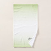 Schere und Comb Green Badhandtuch Set (Handtuch)