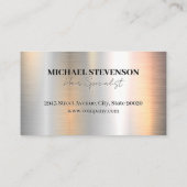 Schere und Kamm | Hintergrund des Mustermusters Visitenkarte (Rückseite)