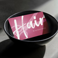 Schere und Pinselschrift | Dunkelrosa | Hair Styli