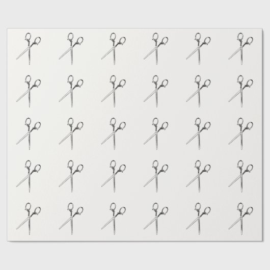 Schere-Vintages Kunst-Verpackungs-Papier Geschenkpapier (Flach)