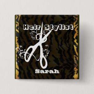 Schere-Wirbels-Haar-Stylist Beaty Salons Button