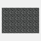 Scheren & Combs Haar Stylist-Muster Geschenkpapier Set (Vorderseite 2)