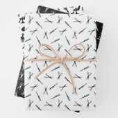 Scheren & Combs Haar Stylist-Muster Geschenkpapier Set (Beispiel)