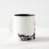 Scheren für linkes zweifarbige tasse (Vorderseite Links)