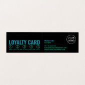 Scheren-Logo, Haarstylistin, Friseur-Loyalität Visitenkarten (Innenseite Aufgefaltet)