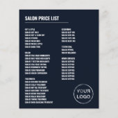 Scheren-Logo, Haarstylistin, Haarsalonwerbung Flyer (Hinten)