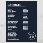 Scheren-Logo, Haarstylistin, Haarsalonwerbung Flyer (Hinten)