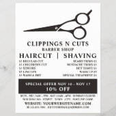 Scheren-Logo, Männerwerbung Flyer (Vorne)