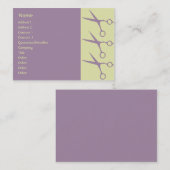 Scheren - mollig visitenkarte (Vorne/Hinten)