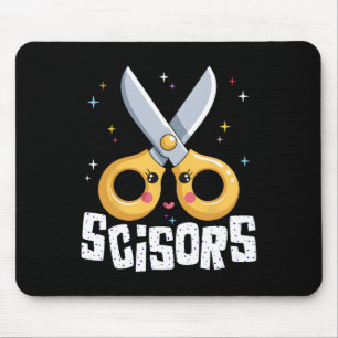 Scheren Papier Rock Halloween Kostümgruppe Familie Mousepad