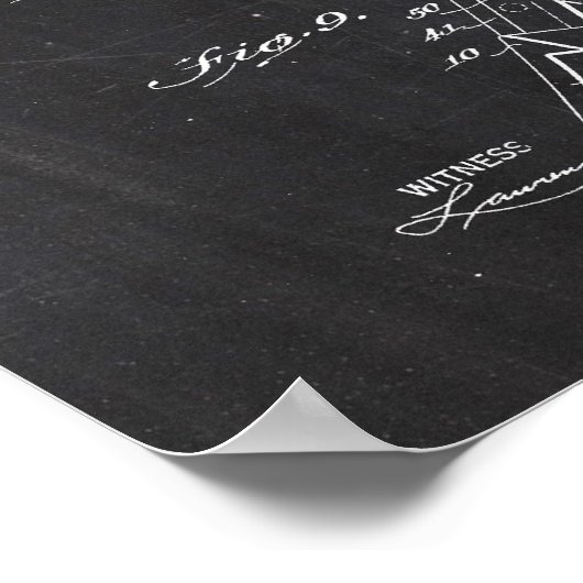 Scheren-Patent Poster (Ecke)