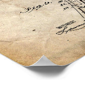 Scheren-Patent Poster (Ecke)