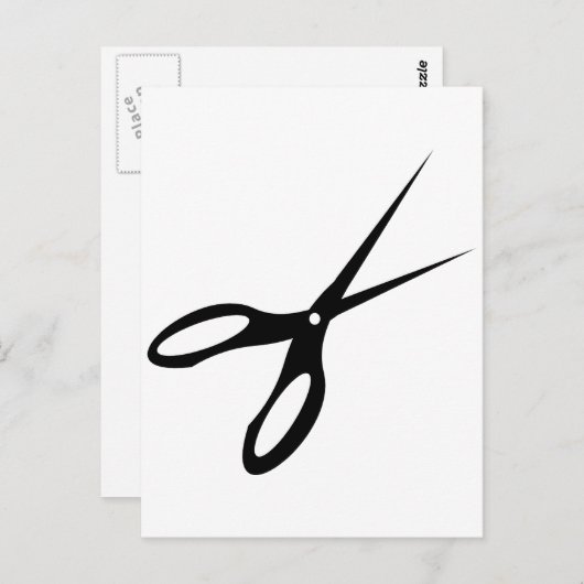 Scheren - Scheren - Entscheidungsträger Postkarte (Vorne/Hinten)