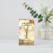 Scheren-Symbol | Goldbuke Visitenkarte (Stehend Vorderseite)