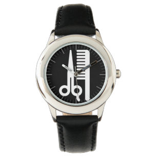 Scheren und Kamm Armbanduhr