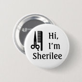 Scheren und Kamm Button (Vorne & Hinten)