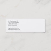 Scheren und Kamm-Haar-Geschäfte Mini Visitenkarte (Rückseite)