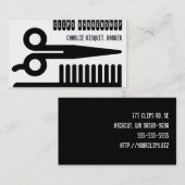 Scheren und Kamm-Haar-Geschäfte Visitenkarte (Vorne/Hinten)