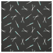 Scheren und Komoren - Aquamarine Schwarz-weiße Stoff (Muster)