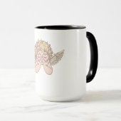 Scherenhafte Traumlandschaft Cherub mit Herz Tasse (VorderseiteRechts)