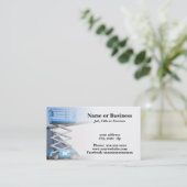 Scherenlift oder Plattform Visitenkarte (Stehend Vorderseite)