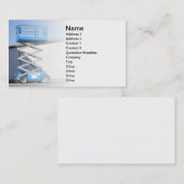 Scherenlift oder Plattform Visitenkarte (Vorne/Hinten)