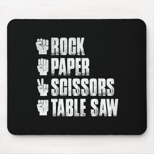Scherensteinpapier-Tischsäge Lustiges Halloween Mousepad (Vorne)