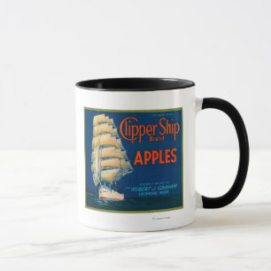 Scherer-Schiff Apple beschriften (Grün) - Tasse