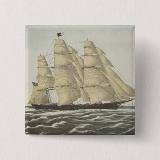 Scherer-Schiff, fliegende Wolke Button (Vorderseite)