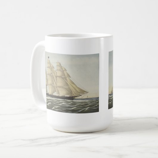 Scherer-Schiff, fliegende Wolke Kaffeetasse (Vorderseite Links)