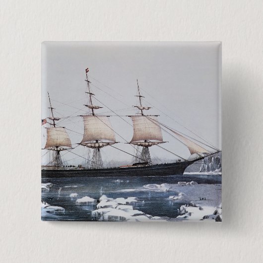 Scherer-Schiff "rote Jacke " Button (Vorderseite)