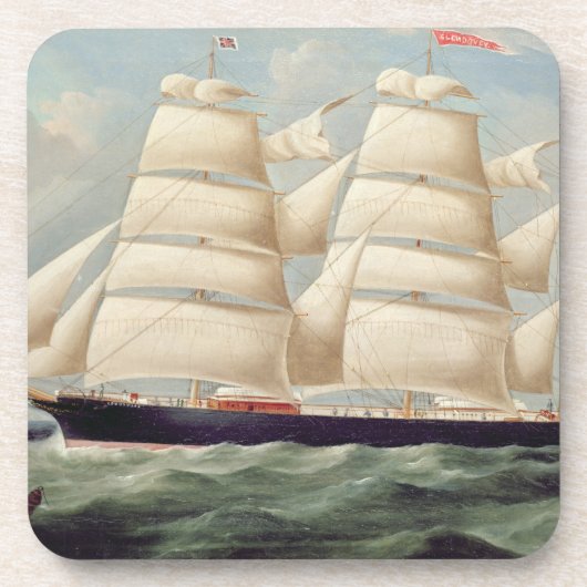 SchererBarque "Clendovey" (Öl auf Leinwand) Untersetzer (Vorderseite)