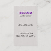 Scherfriseur-/-Cosmetologist-Geschäfts-Karte Visitenkarte (Rückseite)