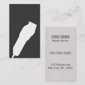 Scherfriseur-/-Cosmetologist-Visitenkarte (grau) Visitenkarte (Vorne/Hinten)