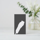 Scherfriseur-/-Cosmetologist-Visitenkarte (grau) Visitenkarte (Stehend Vorderseite)