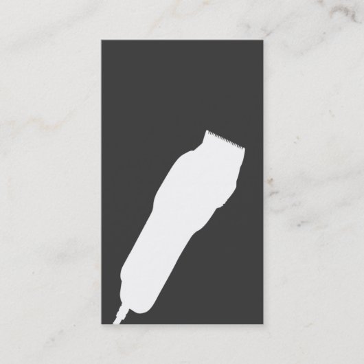 Scherfriseur-/-Cosmetologist-Visitenkarte (grau) Visitenkarte (Vorderseite)