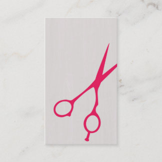 Scherfriseur-/-Cosmetologist-Visitenkarte (Magent) Visitenkarte