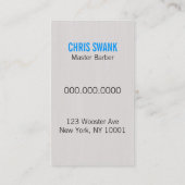 Scherfriseur-/-Cosmetologist-Visitenkarte Visitenkarte (Rückseite)