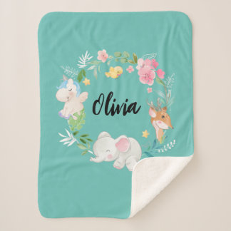 Scherpa-Decken für Boho-Tiere Sherpadecke