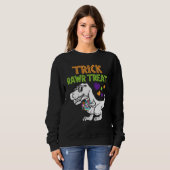 Scherz Brülle Behandle Dinosaurier Trex Kleinkind Sweatshirt (Vorne ganz)