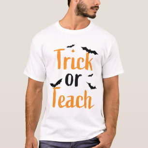 Scherz oder Lehre - Halloween-Design T-Shirt