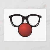 Scherzbrille postkarte (Vorderseite)