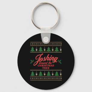 Scherzen um den Weihnachtsbaum Schlüsselanhänger