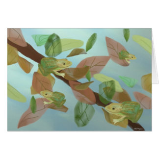 Scherzende Frosch-Karten