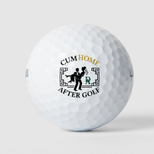 Scherzhochzeiten personalisiert monogrammiert für  golfball