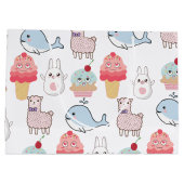 Scherzt bunten Cartoon Kawaii Große Geschenktüte (Rückseite)