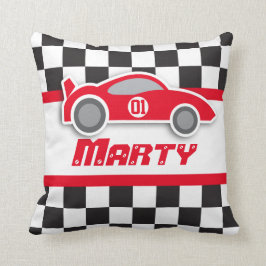 Scherzt Flaggen-Namenkissen des Autos rotes blaues Kissen