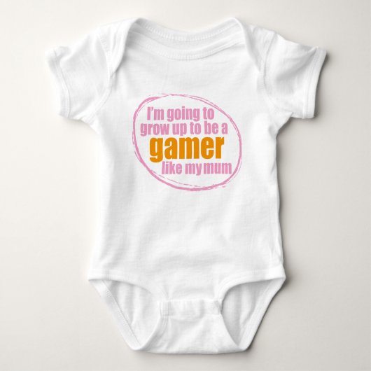 Scherzt Gamerbodysuit Baby Strampler (Vorderseite)