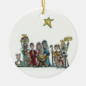 scherzt Geburt Christisszene Keramik Ornament (Vorne)